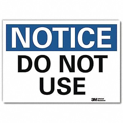 Notice Sign 10 in x 14 in Rflct Sheeting