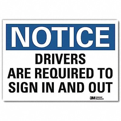 Rflct Loading Unloading Lbl 7x10in Alum