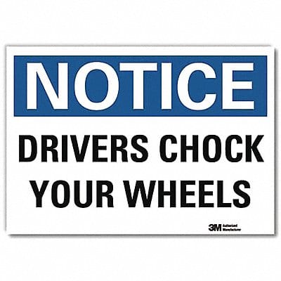 Notice Sign 10inx14in Reflctv Sheeting