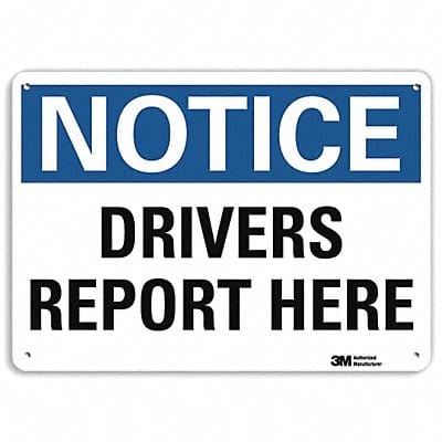 Reflective Load/Unloading Sign 10x14in