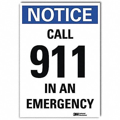 Notice Sign 14x10in Reflective Sheeting