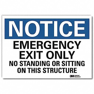 Notice Sign 10x14in Reflective Sheeting