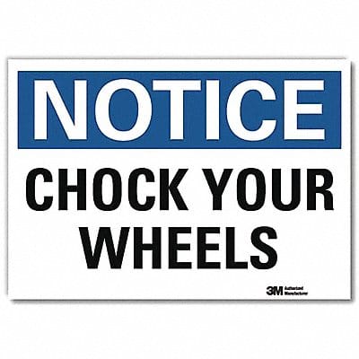 Notice Sign 5inx7in Reflective Sheeting