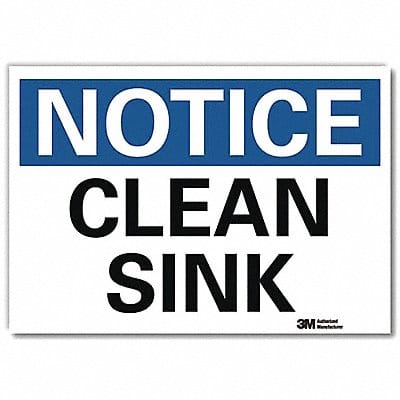 Notice Sign 7inx10in Reflective Sheeting