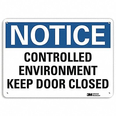 Notice Sign 10 in x 14 in Aluminum