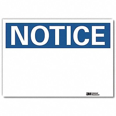 Notice Sign 10 in x 14 in Rflct Sheeting