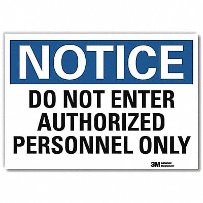 Notice Sign 10inx14in Reflctv Sheeting