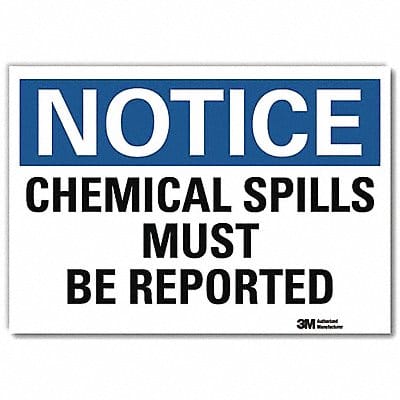 Notice Sign 5 in x 7 in Rflct Sheeting