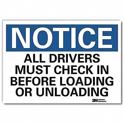 Rflctv Loading Unloading Lbl 10x14in Alu