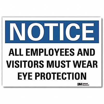 Notice Sign 7inx10in Reflective Sheeting