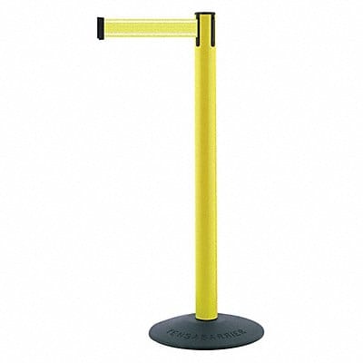 Barrier Post with Belt Yellow Post 38 H
