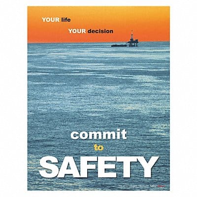 Safety Poster 22 in x 17 in Paper