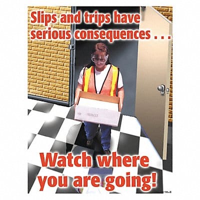 Safety Poster 22 in x 17 in Paper