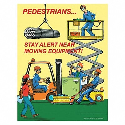 Safety Poster 22 in x 17 in Paper