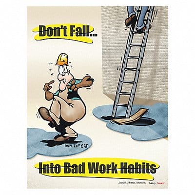 Safety Poster 22 in x 17 in Paper