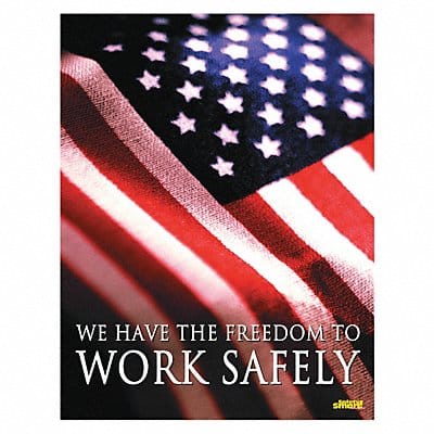 Safety Poster 22 in x 17 in Paper