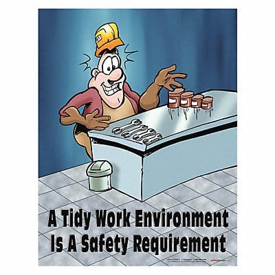 Safety Poster 22 in x 17 in Paper