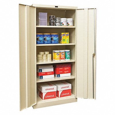 Storage Cabinet 78 x36 x18 Tan 4Shlv