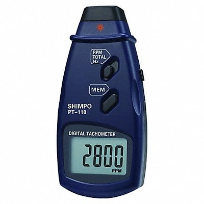 Tachometer 5 Digit LCD 1.6 ft Distnce