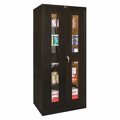Storage Cabinet 72 x36 x24 Black 4Shlv