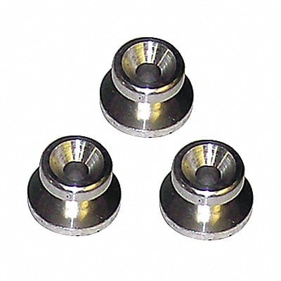 Lug Nut System 1 in L Slvr PK3