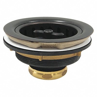 Sink Drain 5 in Dia Brass