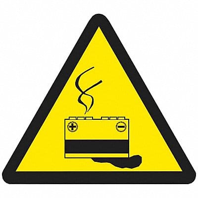 Label PS Vinyl 1inHx1inW Bat Haz PK10