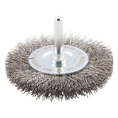 Wire Wheel Brush Shank Mount 3/4 L Trim