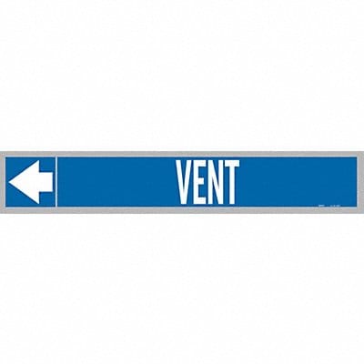 Pipe Marker Vent 1 in H 8 in W
