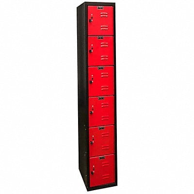 Lckr 6x1Lckr Red/Blk 72 x12 x18 UnAssm