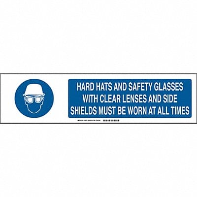 Sign Slider Insert 6x23 7/8in White Alum