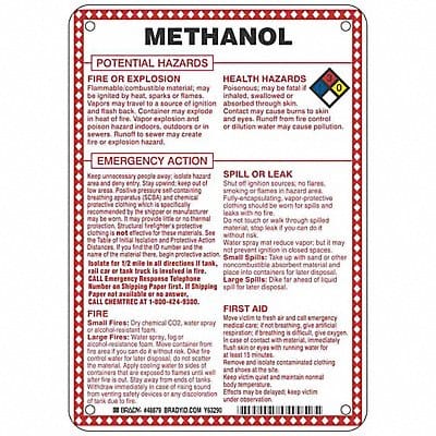 Chem Sgn 10 x 7In Blk/Rd/Ble/Yllw on Wht Chem Sgn 10 x 7In Blk/Rd/Ble/Yllw on Wht