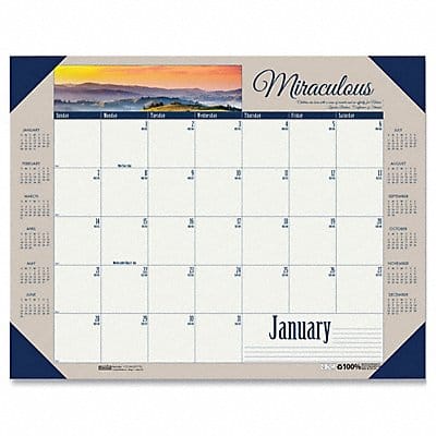 Monthly Desk Calendar 22x17 In.