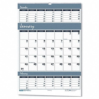 Wall Calendar 15-1/2x22 In.