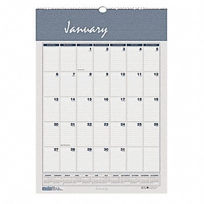 Monthly Wall Calendar 8-1/2x11 In. Monthly Wall Calendar 8-1/2x11 In.