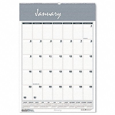 Monthly Wall Calendar 22x31-1/4 In.
