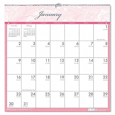 Wall Calendar 12x12 In Breast Cancer