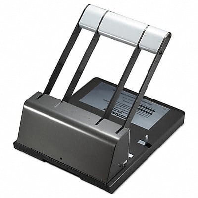 ThreeHole Paper Punch 160 Sheet Blk/Slvr