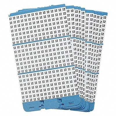 Porta-Pack Wire Markers 12 Blk/Wht PK10