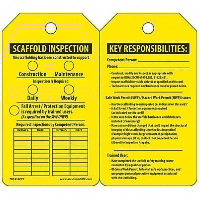 Inspection Tag 5-3/4 x 3-1/4 PK25
