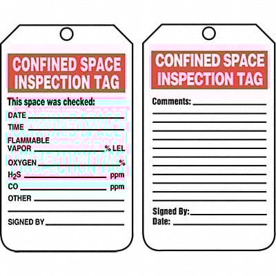Inspection Tag 5-3/4 x 3-1/4 PK25