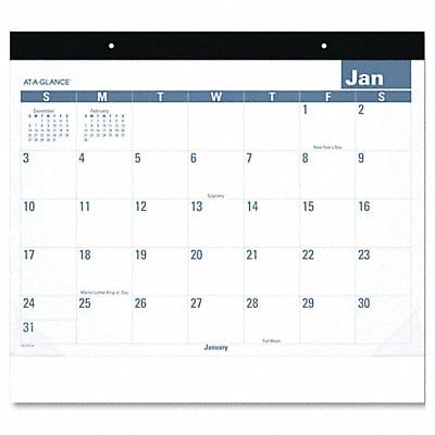 Planner Desk Pad Easy-to-Read White