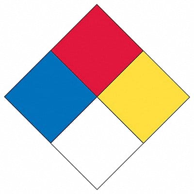 NFPA Diamond Label 10-1/2inx10-1/2in