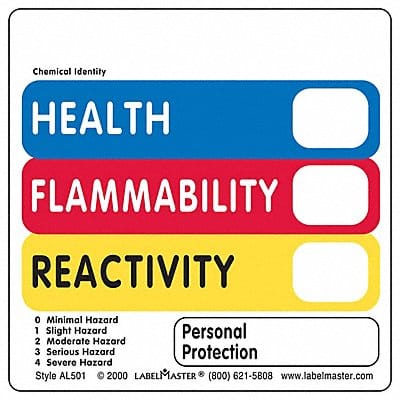 Hazcom Label 2 H 2 W PK500