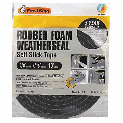 H3684 Sponge Rubber Foam Tape 3/8In.x10 ft.
