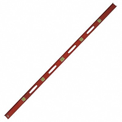 I-Beam Level Alum Red 72 in L 10 Vials