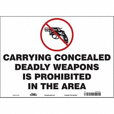 Safety Sign 10 in x 14 in Vinyl