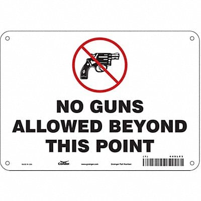 Safety Sign 7 in x 10 in Polyethylene