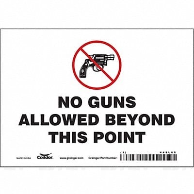 Safety Sign 5 in x 7 in Vinyl