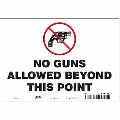 Safety Sign 7 in x 10 in Vinyl